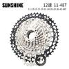 Cassette Piñón Libre Ultraligero para Bicicleta de Montaña Sunshine 10/11/12 Velocidades Bicicleta Velocidad Variable Diente Grande Escalada Rueda Torre