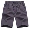 2026 Novos Shorts de Cor Sólida Tamanho Grande Masculino Verão Largos de Comprimento Médio Calças Casuais Calças Esportivas Moda