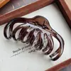 Pinza para el pelo de calabaza de PC de gran tamaño 13 cm transfronteriza para mujer con múltiples volúmenes de cabello en la parte posterior de la cabeza, pinza de tiburón, pinza agarradora elegante