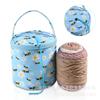 Bolso cubeta de lana transfronterizo tamaño pequeño bolso de ganchillo de hilo corto bolso de muñeca bolso cubeta con agujero de lana bolsa de almacenamiento