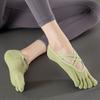 Meias de ioga meias de ioga finas de verão meias de ioga antiderrapantes profissionais femininas de cinco dedos Meias de pilates pular corda fitness indoor