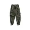 Pantalones Jogger de Trabajo Multibolsillos Estilo Americano G-Stone, Color Sólido, Corte Holgado, Puños, Pantalones Largos de Trabajo para Exteriores