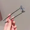 Horquilla China en Forma de U Súper de Hada, Nueva Horquilla Doble de Perlas en Forma de U Estilo Chino, Accesorio para el Cabello Hanfu Estilo Antiguo, Horquilla Simple y de Alta Gama para Mujeres