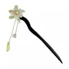 Grampo de Cabelo Flor com Franja Antigo de Alta Qualidade Novo Disco de Madeira Chinês para Cabelo Grampo de Cabelo Estilo Nacional Grampo de Cabelo Hanfu Adorno de Cabeça