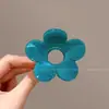Grampo de Cabelo Amarelo Gelatina com Flor para Mulheres, Novo Estilo de Piranha para Coque na Parte de Trás da Cabeça, Acessório de Cabelo de Alta Qualidade e Estiloso