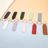 Llavero de Piel Sintética Grabado Láser Collar para Gato Placa de Identificación Colgante Colgante para Llave de Casa Accesorios