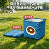 Nova Cesta de Armazenamento para Carro com Padrão de Donut Doce e Base Azul, Grande Capacidade, para Casa, Exterior, Porta-Malas de Carro, Cesta de Armazenamento Dobrável