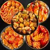 Carne de caracola marina picante y adormecedora, snack enlatado listo para comer, popular caracola ojo de gato picante y fragante marisco, perfecto para acompañar con arroz o como guarnición