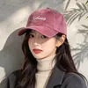 Estilo Coreano Nuevo Retro Americano Temperamento Gorra de Béisbol Mujer Estilo Coreano Estilo Ins Bordado de Letras Versátil Gorra de Pico de Pato