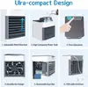 Mini Climatizador de Ar Transfronteiriço Segunda Geração Ar Condicionado Ventilador com Borrifador Refrigerado a Água Móvel Desktop Pequeno Refrigeração Ventilador Portátil de Ar Frio