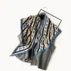 Lenço de Seda Triangular de Comércio Exterior, Lenço de Cintura com Padrão Paisley de Seda Sintética, Xale Pequeno Feminino, Lenço Vintage, Lenço de Pescoço Atacado