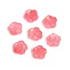 Novas Contas Soltas de Flor Transparente Contas Clássicas de Pétala Acrílica Pulseira DIY Pingente de Carro com Contas Acessórios de Joia