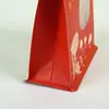 Sacos de Papel Kraft com Janela, Sacos Auto-Suportes Auto-Selantes, Grãos de Café, Chá, Biscoito, Sacos para Embalagem de Alimentos, Sacos Seláveis para Lanches de Nozes