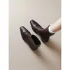 Botines de Tobillo para Mujer 2026 Otoño Nuevo Estilo Retro Francés de Commute, Puntera Cuadrada, Botines Individuales, Tacón Grueso, Cómodos, Versátiles, Botas Adelgazantes