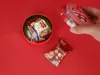 Latas de Folha de Flandres, Caixas Redondas de Folha de Flandres, Latas de Ferro, Caixas para Embalagem de Presente de Natal, Customização pelo Fabricante, Testes de Alcance