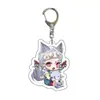 Man Yun Cazador de Demonios: Llavero de Mascota Kimetsu No Yaiba Anime Inosuke Nezuko Acrílico Colgante para Mochila de Estudiante