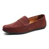 Zapatos de Conducir de Gamuza para Hombre de Primavera y Otoño Zapatos Casuales de Hombre Perezoso Suela Suave Antideslizantes Transpirables Mocasines Zapatos de Hombre Talla Grande
