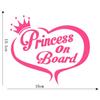 Princesa Rosa Desenho Animado Carro Moto Adesivo de Carro Adesivo de Parede Adesivo de PVC Decalque