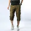 Marca Independiente 2026 Verano Pantalones de Trabajo de Secado Rápido para Hombre, Duraderos Estilo Americano Multibolsillos Elegantes Versátiles Pantalones de Seis Puntos en Stock