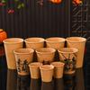 Vasos de Papel Kraft Personalizados de 9 Onzas para Bebidas Calientes con Impresión de Logo, Vasos de Papel Ecológicos al por Mayor para Llevar Café