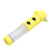 Martillo de Seguridad para Coche Rompeventanas Emergencia de Coche Linterna Cuatro en Uno con Luz de Flash de Advertencia Martillo Multifuncional para Salvar Vidas
