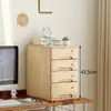 Caja de Almacenamiento de Escritorio Cerradura de Madera Maciza Retro Tipo Cajón Armario de Almacenamiento Dormitorio Oficina Gabinete Utilidad A4 Madera