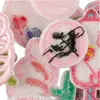 Parche original bordado logotipo parche bordado animal de dibujos animados fruta diy accesorios para cuenta de mano Wappen pegatinas de tela
