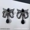 Accesorios de Estilo Oscuro Estilo Europeo y Americano Mariposa Negra Pistola Cruz de Rosa Colgante Pulsera de Cuentas DIY Collar