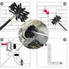 Kit de Ferramentas com Haste Flexível Extensível para Limpeza de Ralos - 14 Peças