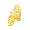 Anillo de mujer con apertura festiva de oro arena vietnamita en forma de abanico, chapado en cobre, oro de 24 k, accesorios con explosiones transfronterizas europeas y americanas.