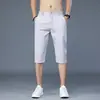 Pantalones Cortos Casuales Holgados de Verano para Hombre 2026, Shorts Finos de Seda de Hielo de Longitud Media para Uso al Aire Libre