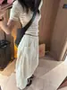 Pantalones blancos de algodón y lino de pierna ancha para mujer, nuevo estilo de verano, holgados y adelgazantes para chicas de talla grande, adecuados para cuerpo tipo pera, pantalones casuales rectos