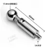 Adaptador de Metal com Cabeça de Bola de 17,4 mm Interface de 1/4 Suporte de Microfone Cantilever para Celular Fotografia Selfie Tripé