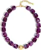 Collar de Bolas de Resina Transparente Arcoíris Estilo Nuevo Europeo y Americano Transfronterizo, Accesorio de Cuello Versátil de Moda para Mujer