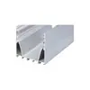 Canal de Luz Linear LED 50 de Largura 50 de Altura Iluminação de Escritório Perfil de Alumínio Luz Linear Canal de Alumínio Tira de Luz Montado na Superfície Embutido