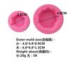 Molde de silicona líquida con forma de tocón grande y pequeño para pastel, chocolate, molde de silicona decorativo enchufable, ventas directas de fábrica