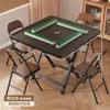 Mesa Pequeña de Mahjong Mesa de Ajedrez y Cartas Manual Mesa Plegable para el Hogar Mesa de Comedor Mesa Plegable Portátil para Exteriores de Doble Propósito