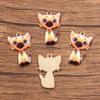 13 cores 17*26mm Acessórios para Joias DIY Liga KC Ouro Estampa a Óleo Pingente Gatinho Charme Animal