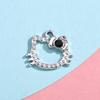 Colgante de Accesorios de Hello Kitty Gato Colgante Pequeño Aleación Diamante Accesorios de Joyería DIY Pulsera Ropa Material de Collar