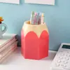 Portalápices creativo de color contrastante transfronterizo, portalápices multifuncional para estudiantes, papelería, almacenamiento de escritorio