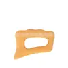 Tabla Gua Sha de Madera Maciza, Forma de Ola de Madera de Haya, Tabla Raspadora Muscular para Uso en Casa, Masajeador Facial Reafirmante, Herramienta de Acupresión de Madera Maciza para Salón de Belleza