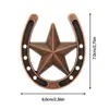 Colgante de Metal con Forma de Herradura y Doble Corazón de la Suerte Colgante de Llavero de Herradura Estilo Antiguo Pequeño Regalo Celebración de Boda Pequeño Regalo
