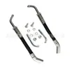 Kit de raspador de hielo 1201-Df para motos de nieve con instalación de un solo tornillo, incluyendo opciones de marcha atrás y sin marcha atrás