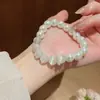 Pulseira Geométrica Marmorizada de Resina Azul Transfronteiriça Europeia e Americana Pulseira de Toque de Nicho de Alta Qualidade Joia de Mão Versátil e da Moda para Mulheres