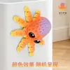 Pulpo Pequeño de Ojos Grandes Impreso en 3D Modelo Animal Articulado Móvil Manualidades Imán para Refrigerador Juguete Creativo Adornos