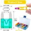 Venta caliente transfronteriza Fuente 120 Piezas clip para seguro de coche clip de seguro tipo enchufe de aluminio en caja seguro mediano/pequeño