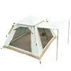 Tienda de campaña exterior para 3-4 personas, versión engrosada, totalmente automática, equipo ligero para acampar al aire libre, tienda de campaña impermeable de cuatro lados