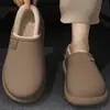 Pantuflas de algodón impermeables EVA para mujer, nuevo estilo otoño/invierno 2026, antideslizantes, engrosadas, forradas de felpa, cálidas y con diseño de cobertura de talón, también disponibles para hombre