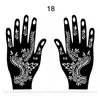 Plantillas Populares de Tatuaje de Henna Transfronterizas, Plantillas de Tatuaje Temporales para Manos, Plantillas para Pintura de Manos de Boda, Plantillas para Pintura de Manos de Escenario