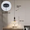 Luminária Pendente de Cristal Single-Head de Luxo Leve, Luminária Pendente Nórdica para Quarto ao Lado da Cama, Corredor de Casa, Hall, Janela de Canto, Balcão de Bar Pequena Luminária Pendente